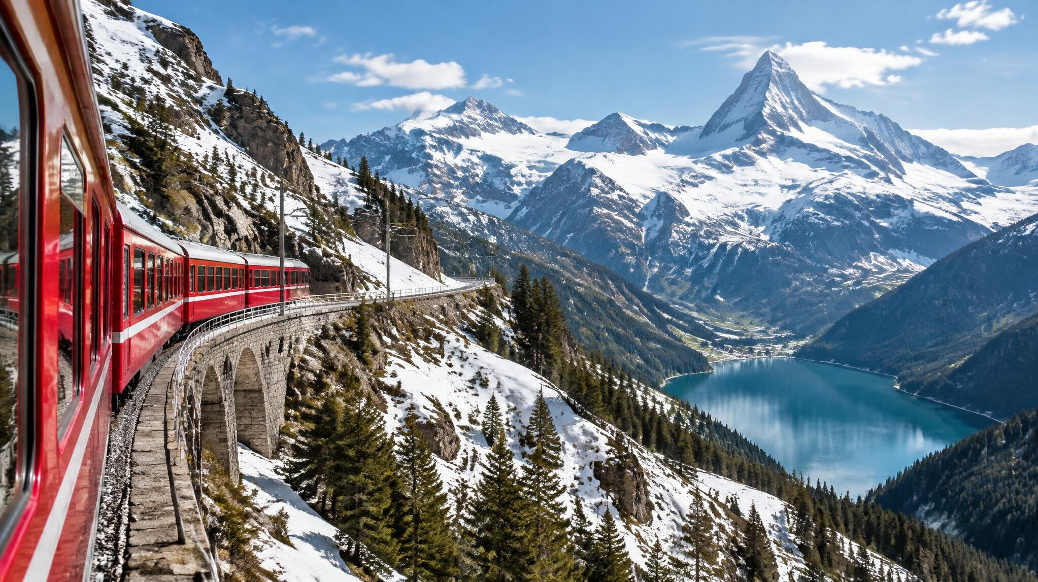 swiss train journey