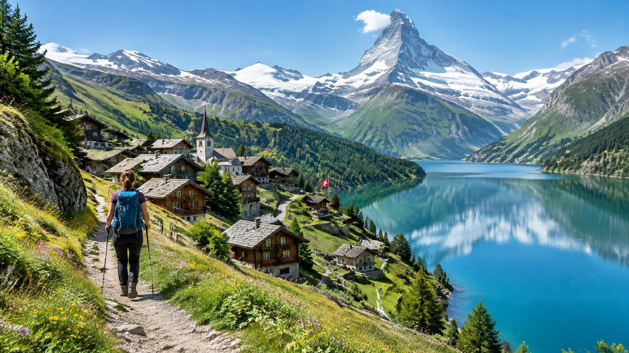 swiss mountain village