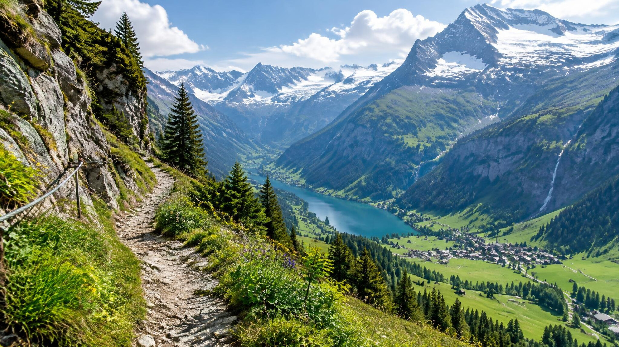 swiss mountain hidden path