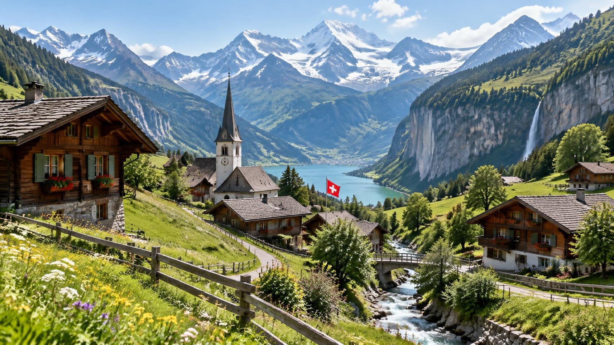 swiss alps village