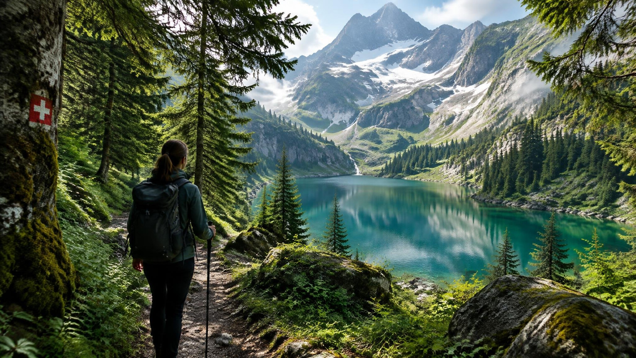 swiss forest path mystery