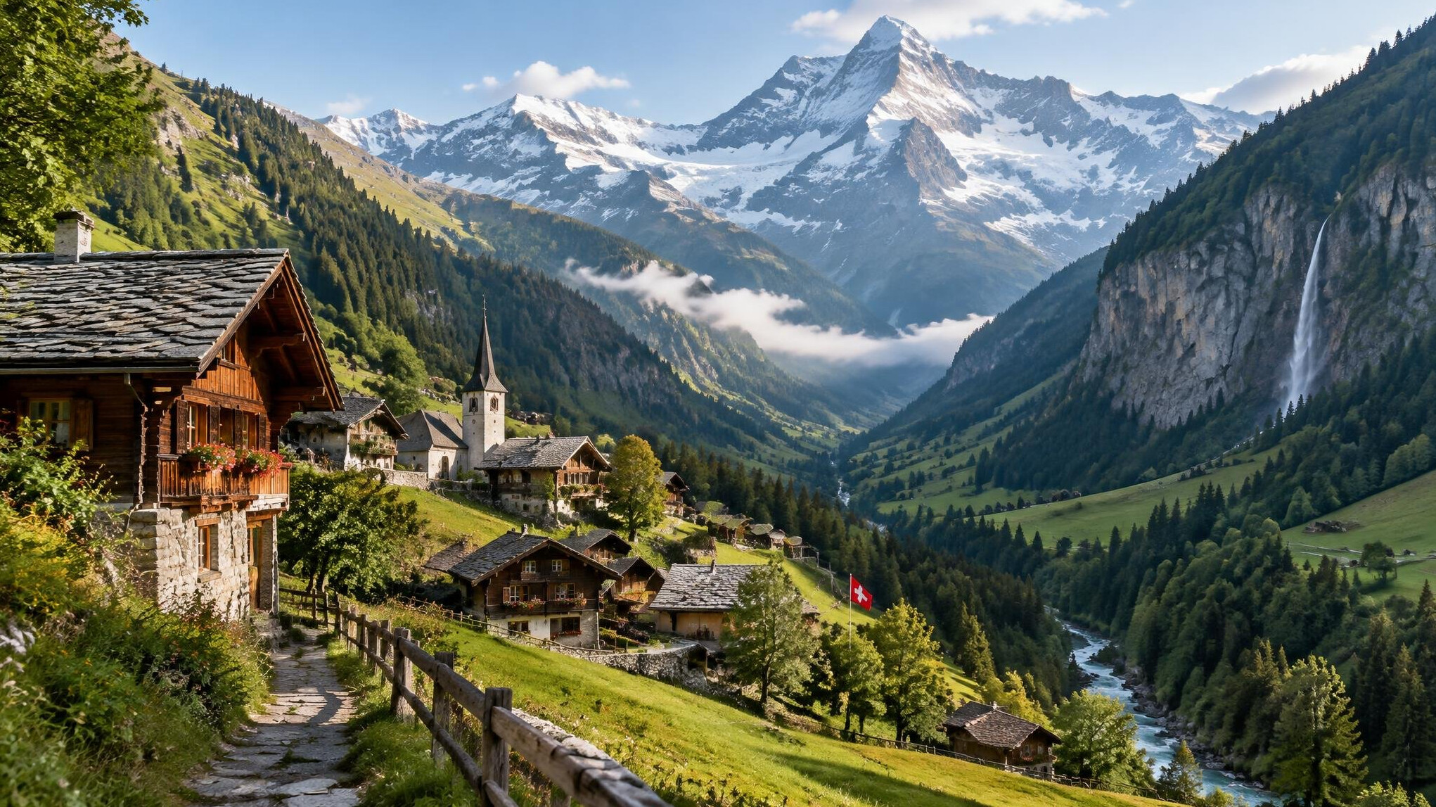 swiss mountain village hidden