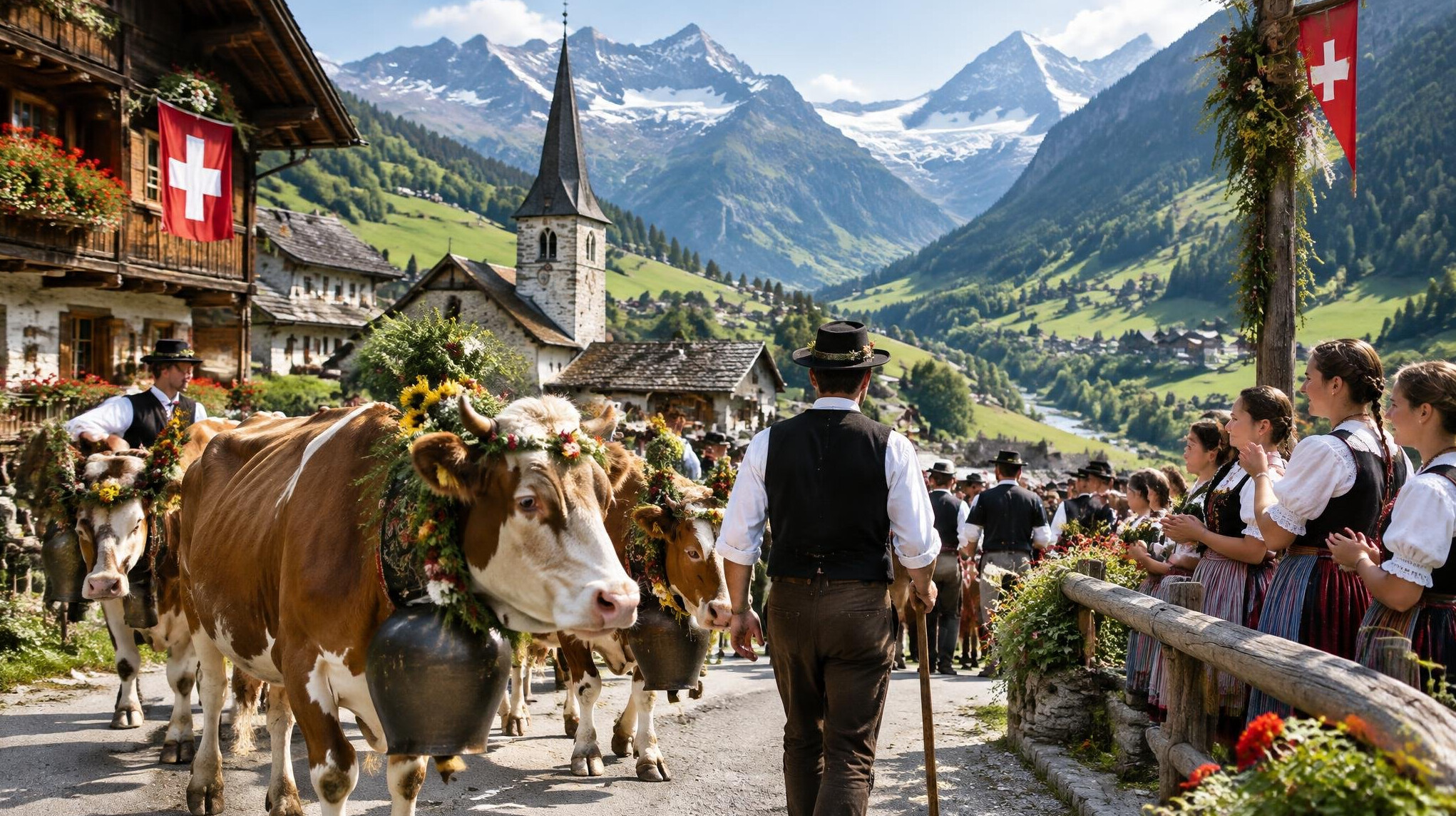 rural swiss village