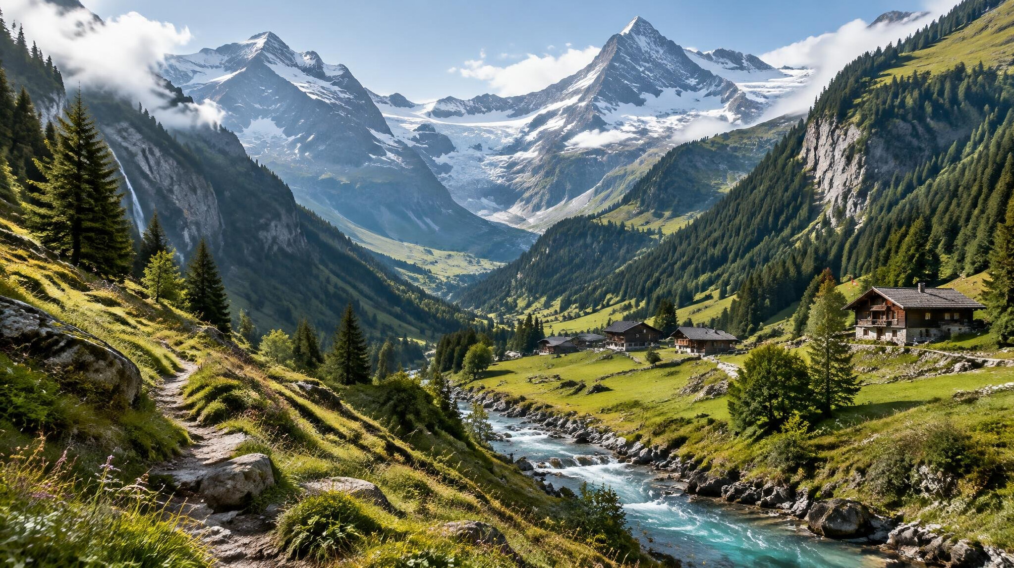 swiss alps hidden valley