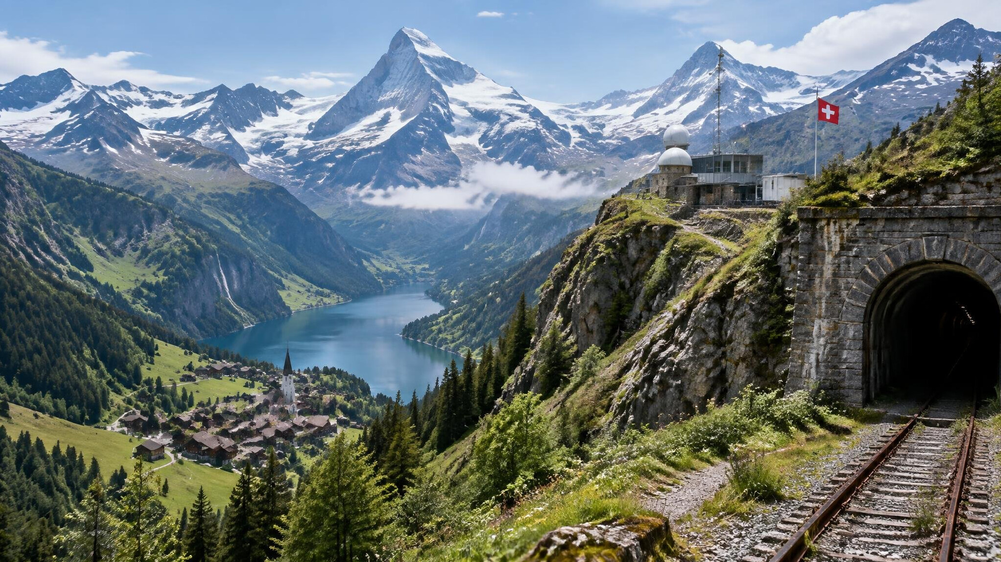 swiss alps panorama