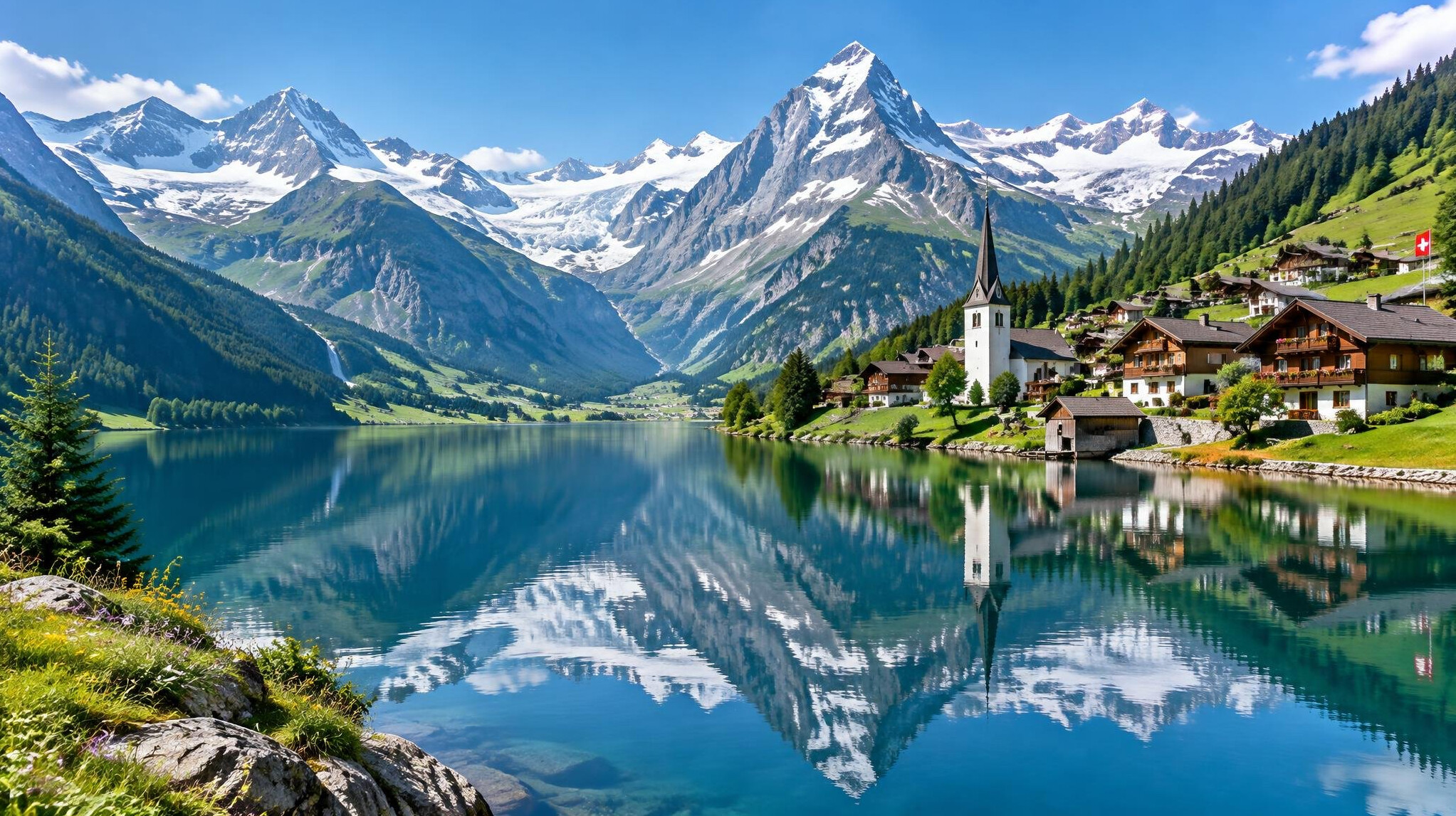 swiss alps panorama