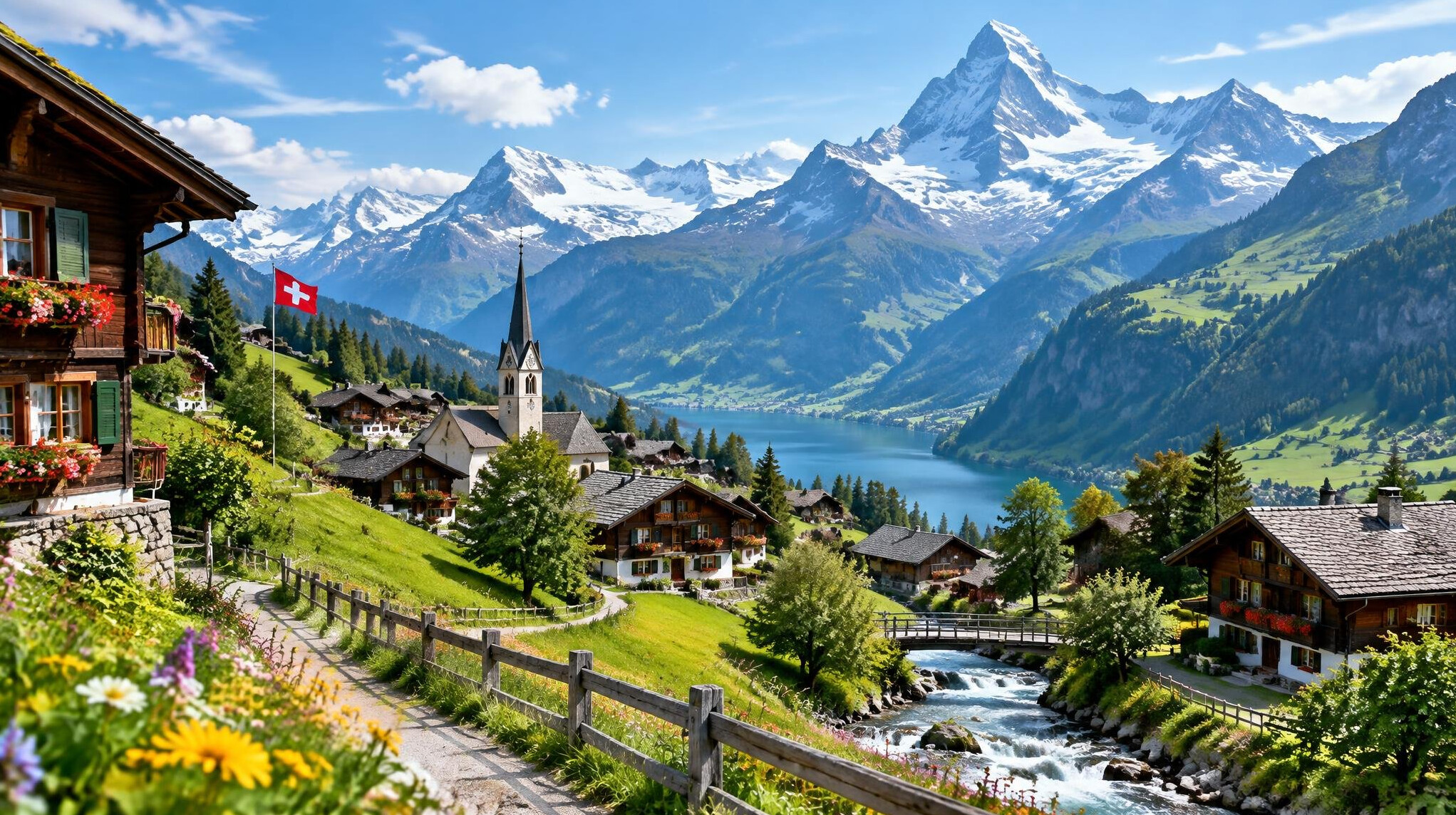 swiss alps village